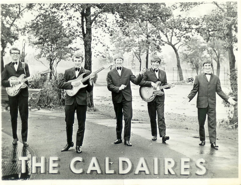 1967: Terry (second left) with the popular and successful local band 'The Caldaires'